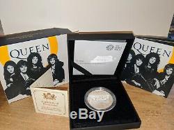 Queen Music 2020 Royal Mint Silver Proof £2 Coin Freddie Mercury- Box 7500 only