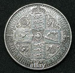 Rare 1847 Victoria Gothic Crown, Undecimo, Proof British Silver Coin