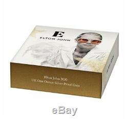 Royal Mint Elton John 2020 Uk One 1 Oz Ounce Silver Proof Coin 7500 Sold Out