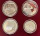 Russia USSR 1988 Proof Set 4 Coins Platinum Palladium Silver Box COA
