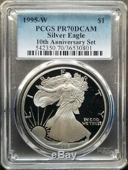 Set of 39 Silver Eagle Coins 1986 2019 Complete Proof Set PR70DCAM PCGS