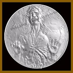 Star Wars $2 Proof Silver Coin, 2016 Han Solo Niue Disney With COA See Condition
