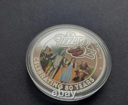 THE WIZARD OF OZ 1oz SILVER PROOF COIN 80th Annv NEW MINT 2019