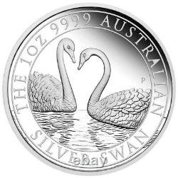 The 2022 Australia Silver Swan 1oz Silver Proof Coin withBox & COA (Never Opened)