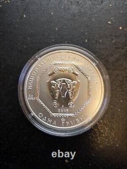 UKRAINE ARCHANGEL Reverse Proof-like Silver. 9999 Hryvnia Coin RARE YEAR 2015