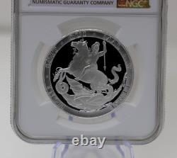 UK 5 Sovereign SOV Silver Proof Coin NGC PF70 Ultra Cameo. 999 Silver 2019