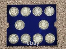 UNICEF Year of the Child Silver Coin Proof Set 1979-1982 30 Coins