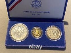 UNITED STATES LIBERTY COINS 1886-1986-3 Coin Set Silver And Gold