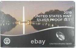 USA 2019S Cameo 10 Coin Silver Proof Set with COA FREE Shipping