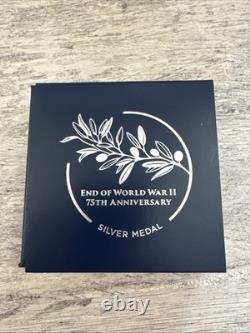 US Mint WWII 75th Anniversary Silver Proof Medal 2020 20XH with COA Box NEW