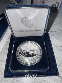 US Mint WWII 75th Anniversary Silver Proof Medal 2020 20XH with COA Box NEW