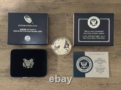 US Navy 250th Anniversary Silver Proof Coin 1oz American Eagle Design with Box COA