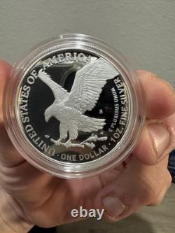 US Navy 250th Anniversary Silver Proof Coin 1oz American Eagle Design with Box COA