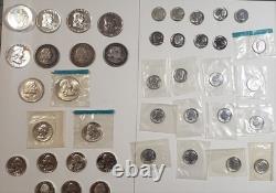 U. S. 90% SILVER COIN LOT $9.45 Face value (Mix of Business & Proof coins)