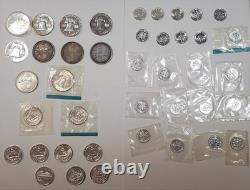 U. S. 90% SILVER COIN LOT $9.45 Face value (Mix of Business & Proof coins)