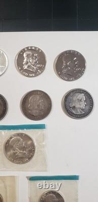 U. S. 90% SILVER COIN LOT $9.45 Face value (Mix of Business & Proof coins)
