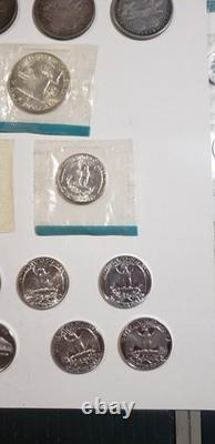 U. S. 90% SILVER COIN LOT $9.45 Face value (Mix of Business & Proof coins)