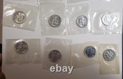 U. S. 90% SILVER COIN LOT $9.45 Face value (Mix of Business & Proof coins)