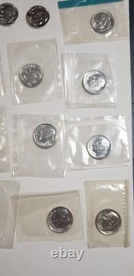 U. S. 90% SILVER COIN LOT $9.45 Face value (Mix of Business & Proof coins) U. S. 90% SILVER COIN LOT $9.45 Face value (Mix of Business & Proof coins)