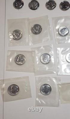 U. S. 90% SILVER COIN LOT $9.45 Face value (Mix of Business & Proof coins)
