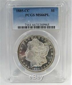 Vintage 1885-CC Morgan Silver Dollar Coin PCGS MS66 Proof Like WOW! AI000