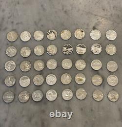 Washington Quarter Silver Proof Full Roll 40 Coins 90% Silver