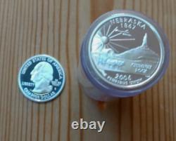 Washington Silver Proof Quarter Roll US Mint- 40 Coins Beautiful